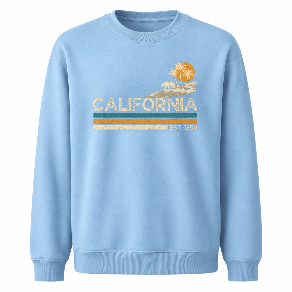California Sunset Palm Trees Est. 1850 Sweatshirt