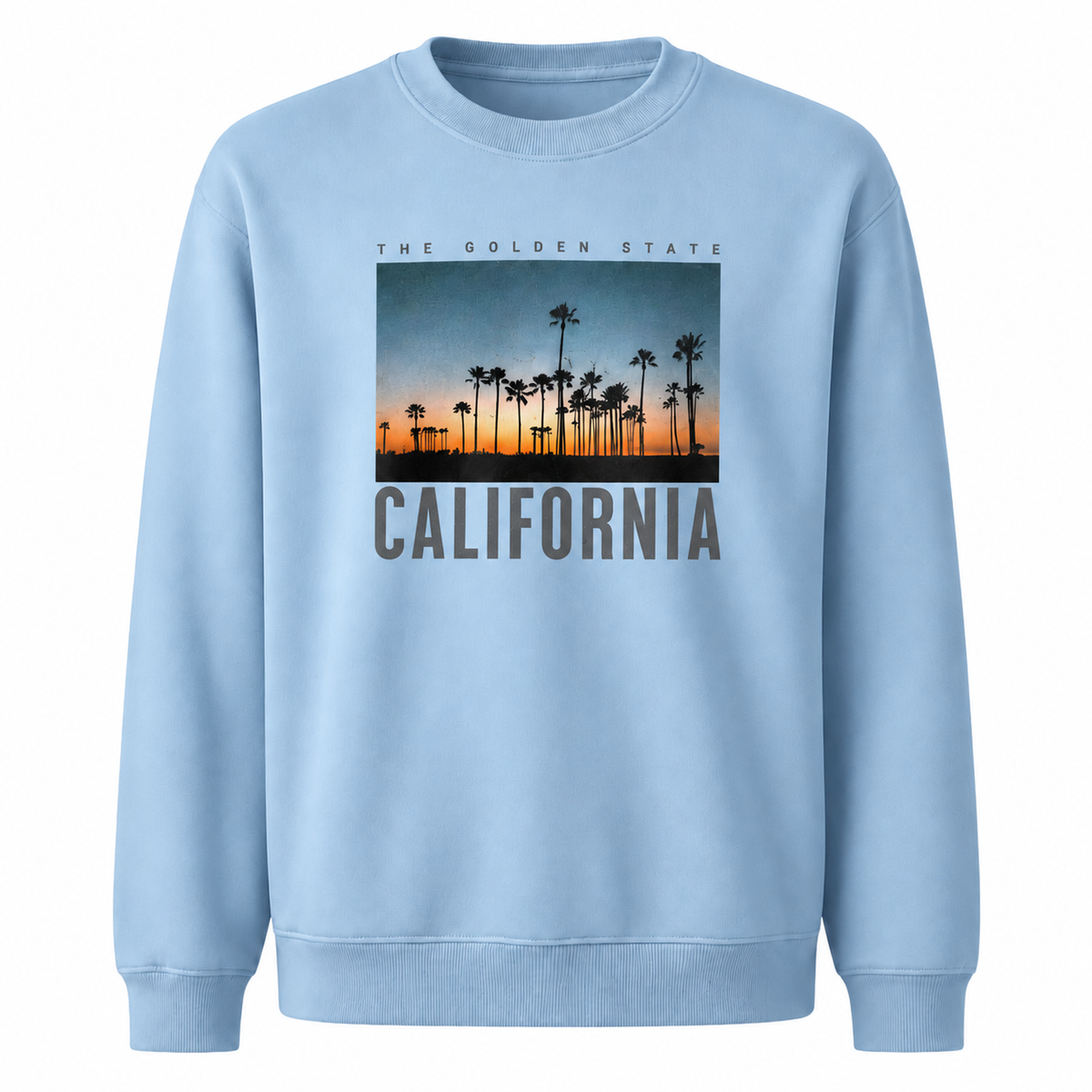 California The Golden State Palm Trees Sunset Sweatshirt