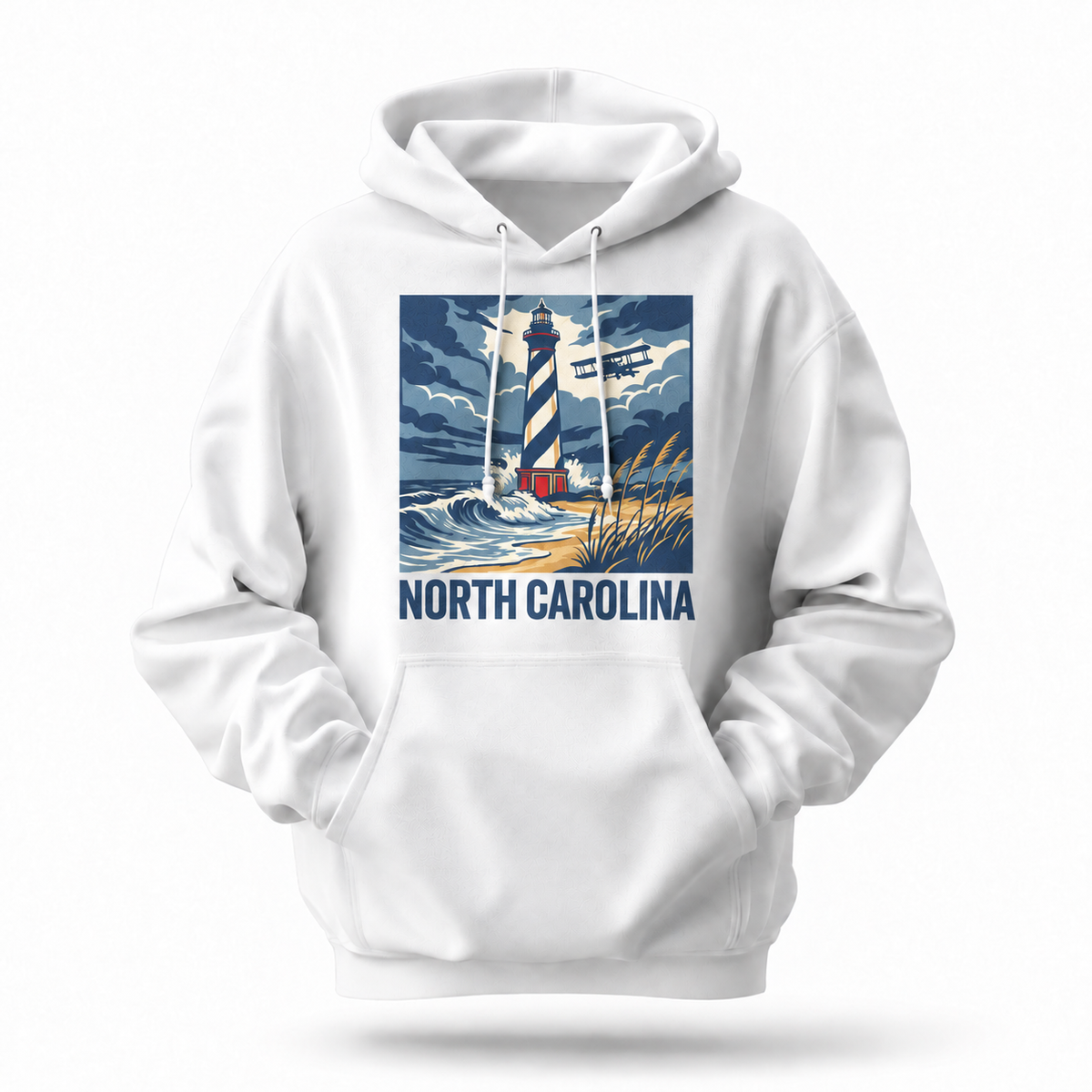 North Carolina Coastal Lighthouse Aviation Hoodie