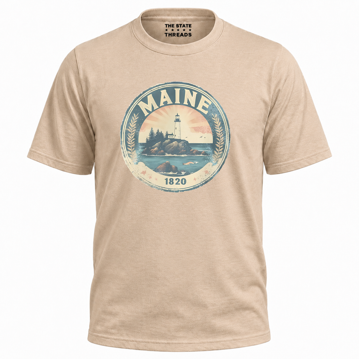 Maine Lighthouse Vintage Coastal Heritage Shirt