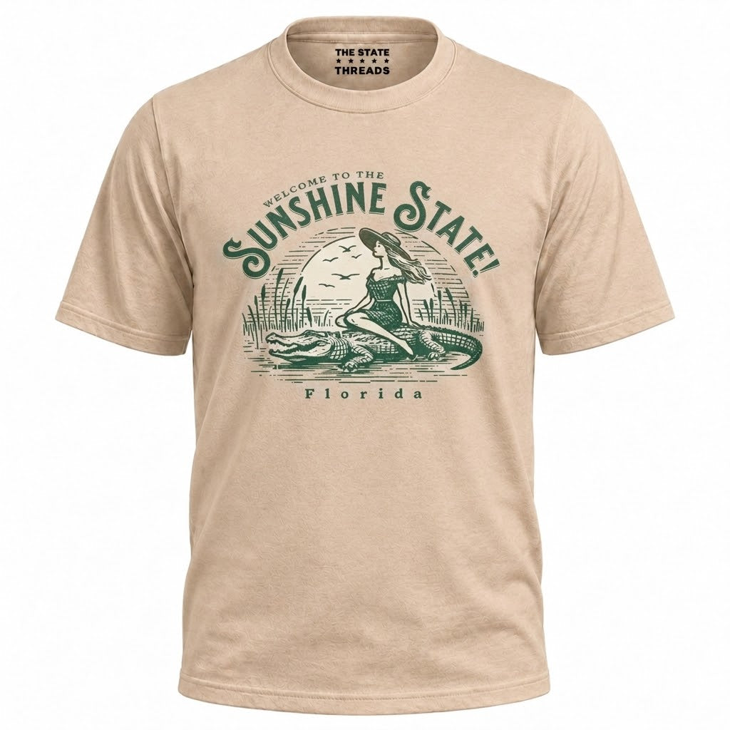 Welcome to Florida Sunshine State Alligator Shirt