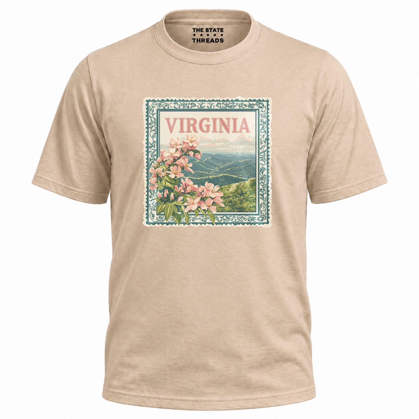Virginia Floral Mountain Vista State Pride Shirt