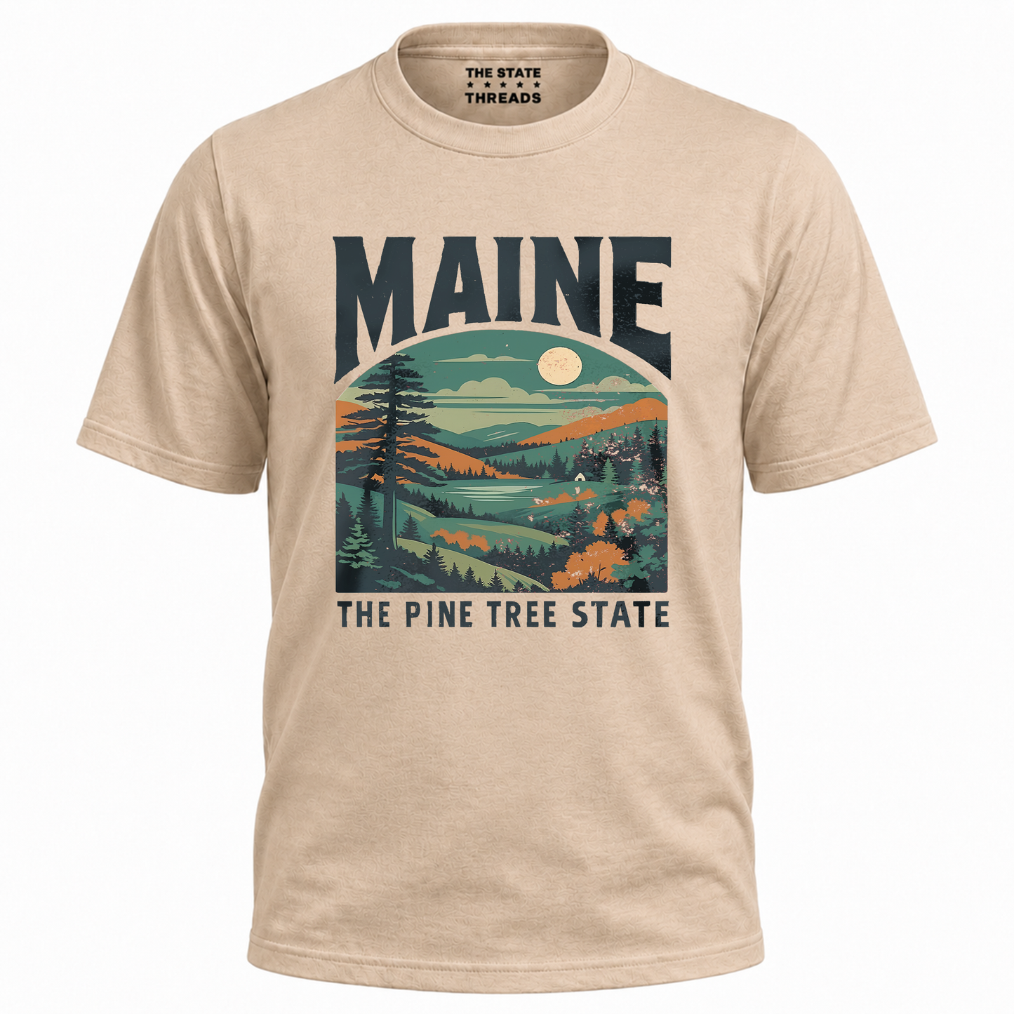Maine Pine Tree State Vintage Nature Shirt