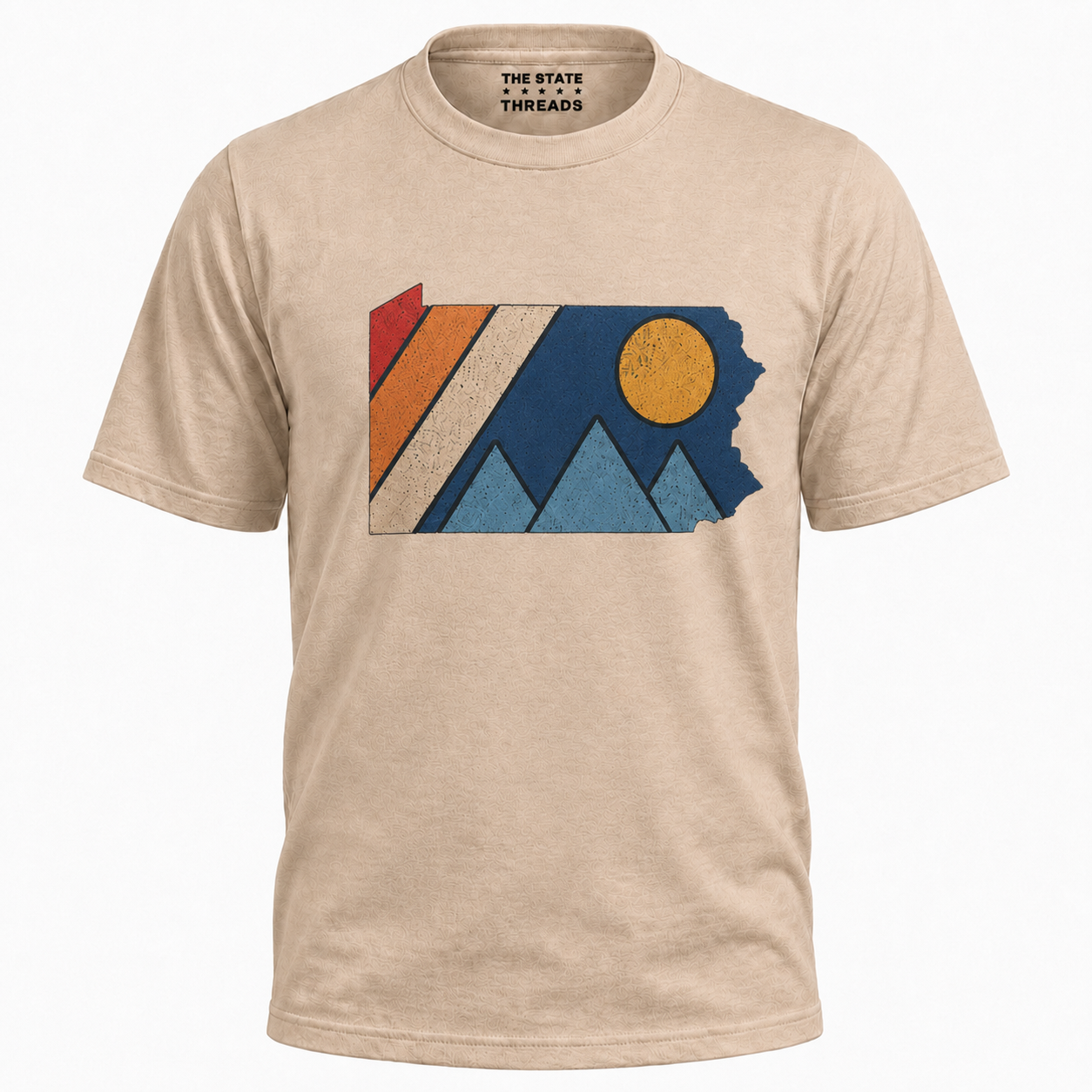 Pennsylvania Retro Mountain State Map Shirt