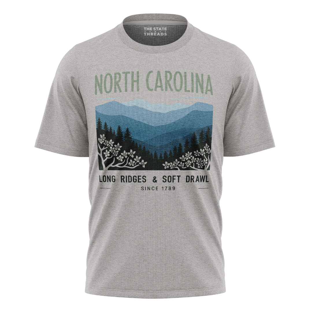 North Carolina Blue Ridge Long Ridges Soft Drawl Shirt