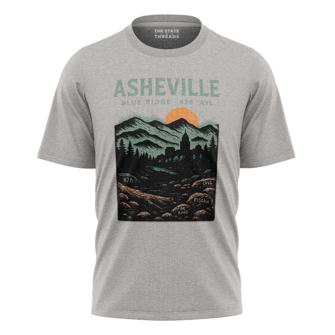 Asheville North Carolina Blue Ridge Mountains Vintage Shirt