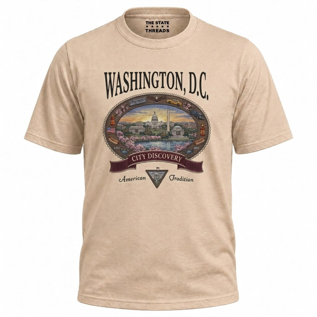 Washington DC Vintage City Discovery Skyline Shirt