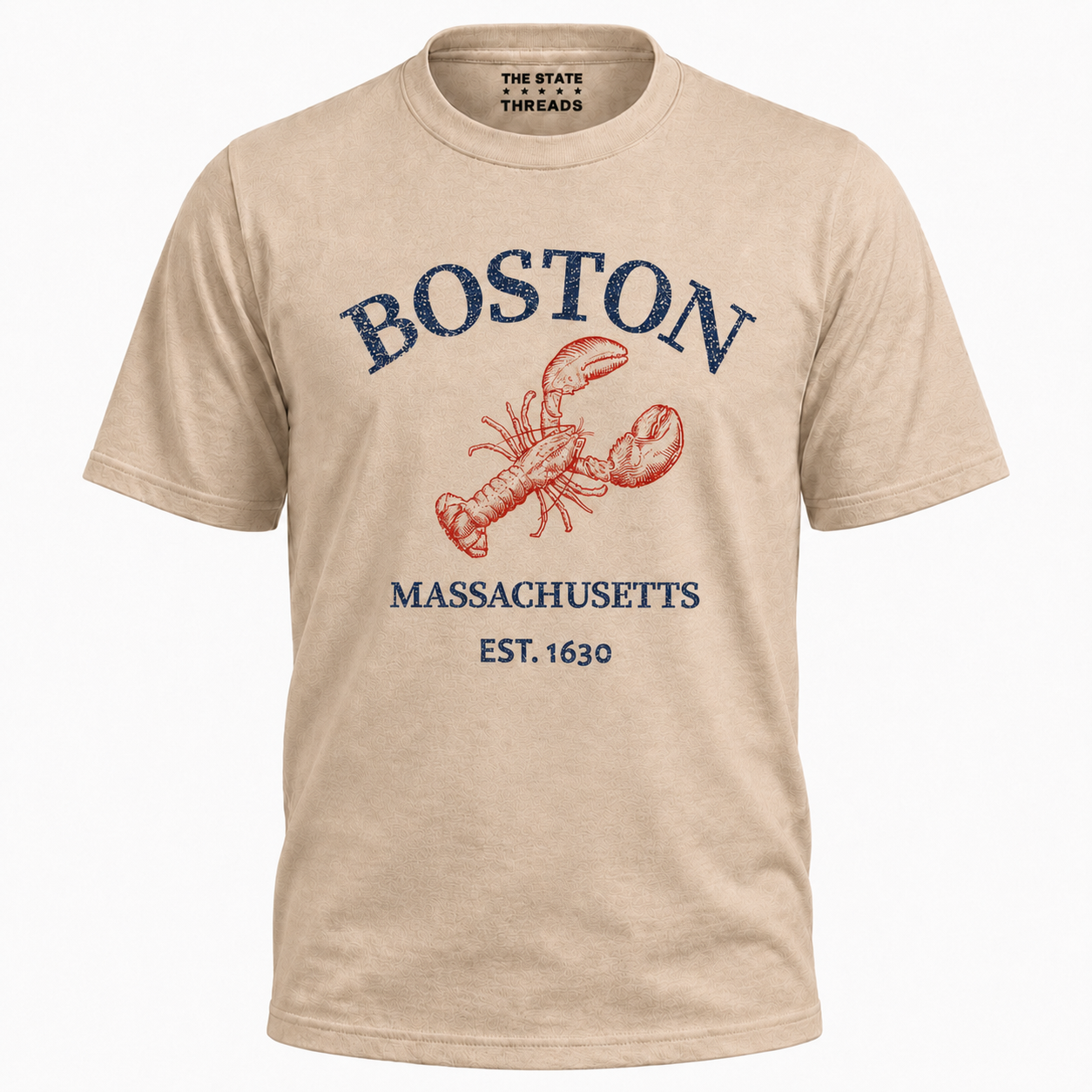 Boston Massachusetts Vintage Lobster Graphic Shir