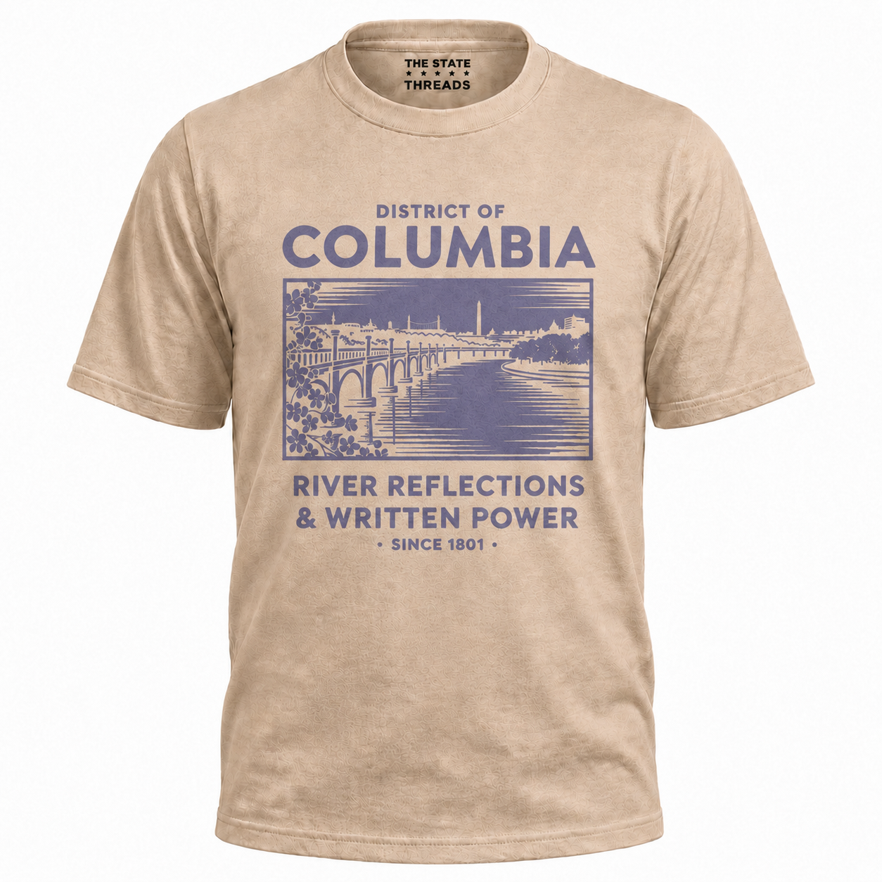 District of Columbia River Reflections Potomac Bridge Vintage Shirt