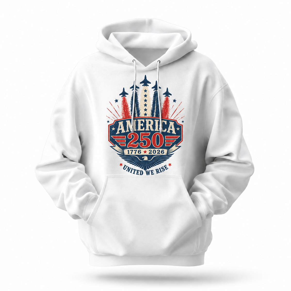 America 250 United We Rise Jet Hoodie
