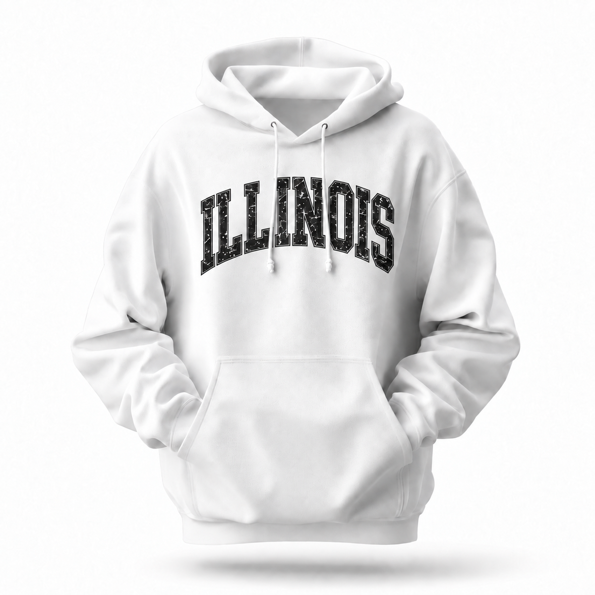 Illinois Varsity Arch Distressed Hoodie