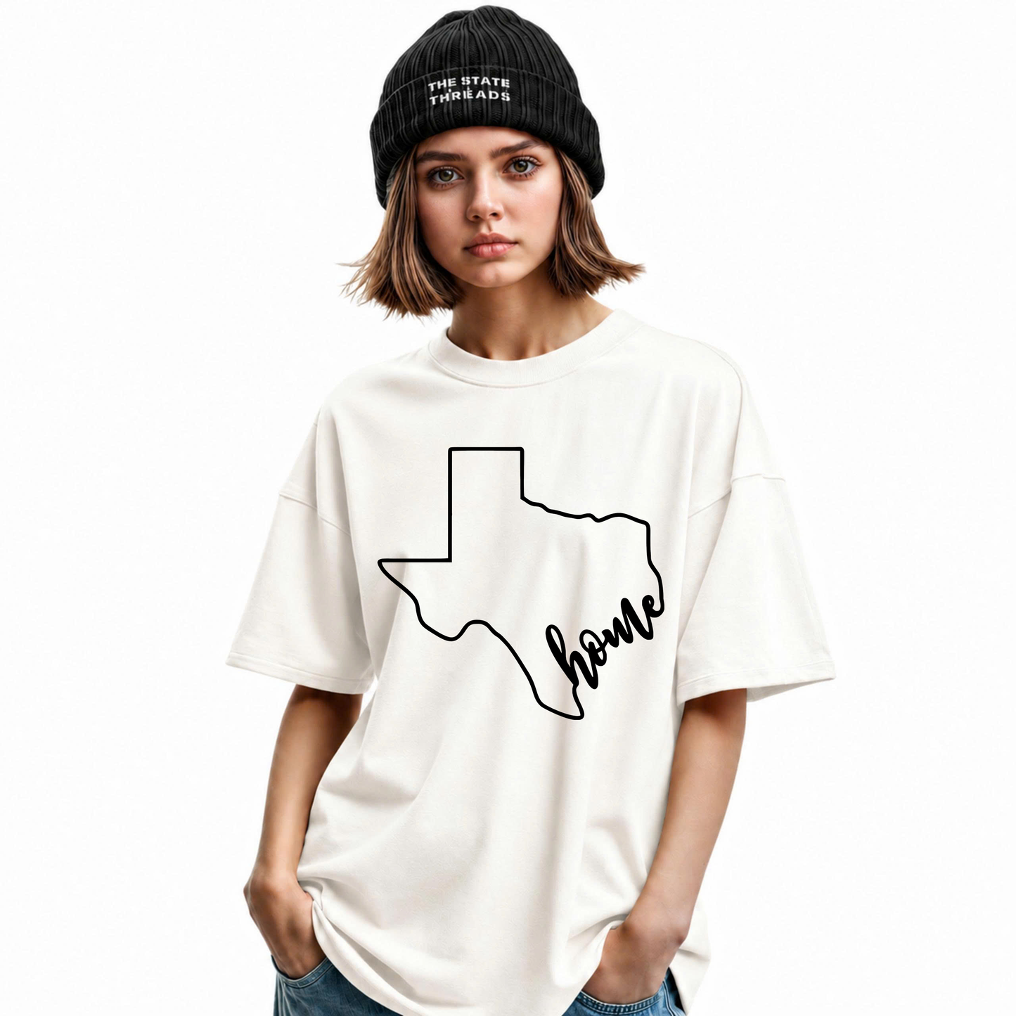 Texas Home State Outline Minimalist Shirt