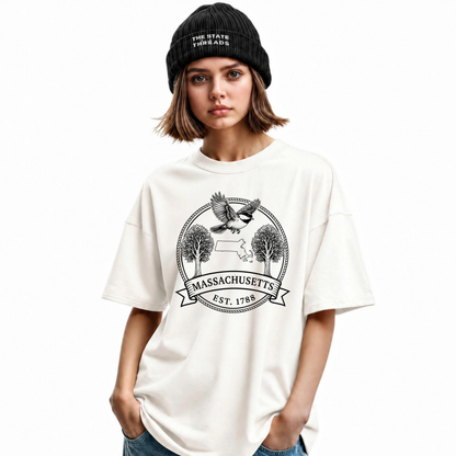 Massachusetts Black-capped Chickadee State Pride Shirt