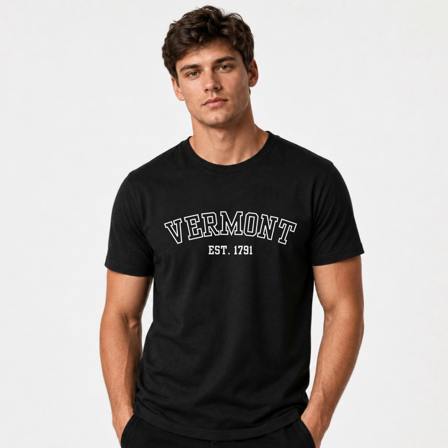 Vermont EST 1791 Varsity Style State Pride Shirt