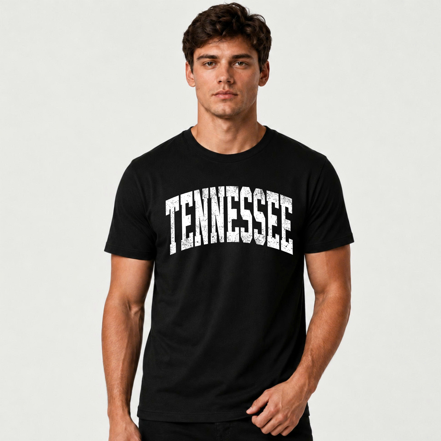 Tennessee Volunteer State Retro Graphic Casual Varsity Shirt