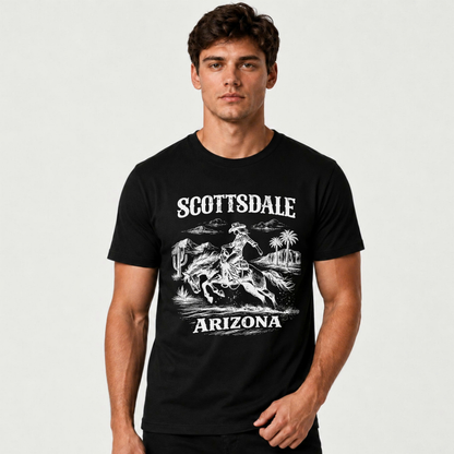 Arizona Scottsdale Cowboy Rodeo Retro Western Shirt
