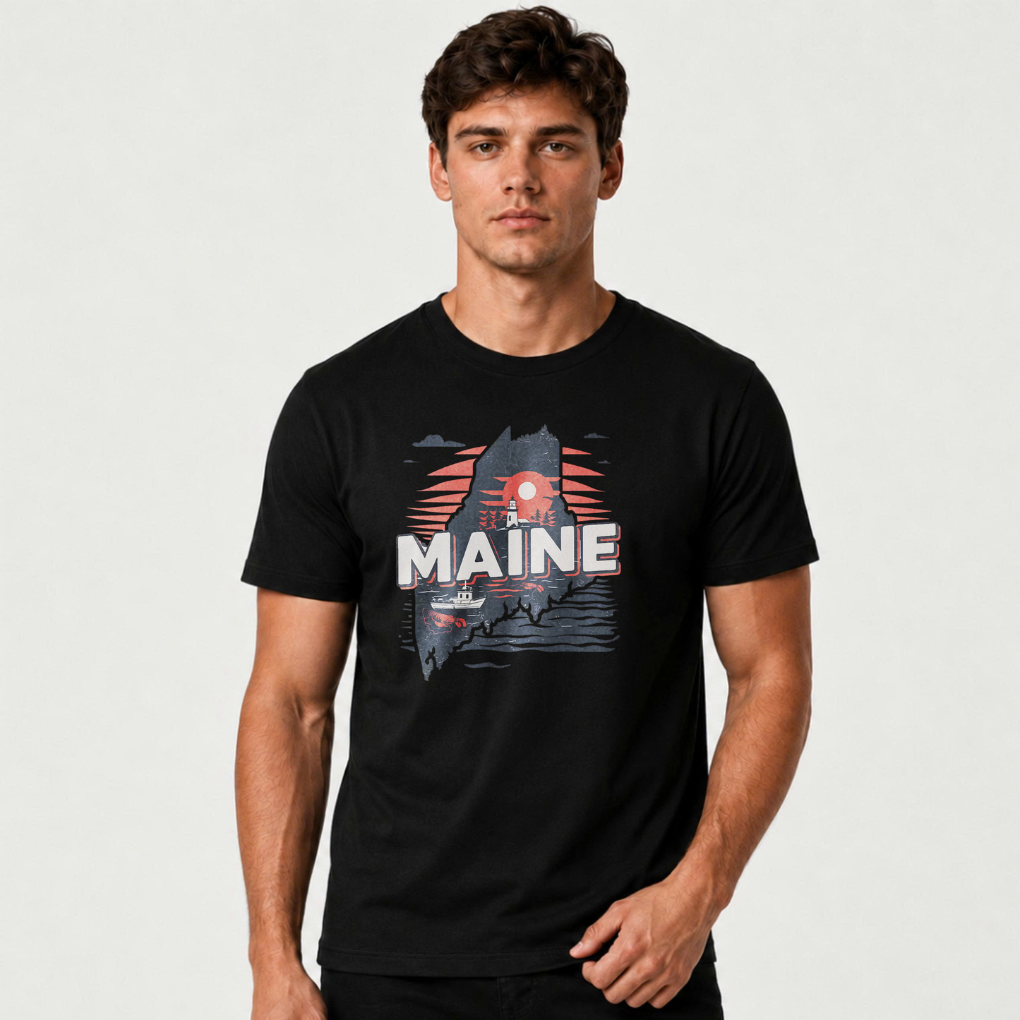 Maine Coastal Lighthouse State Pride Shirt