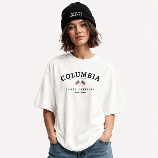 South Carolina Columbia Crossed Flags City Pride Shirt