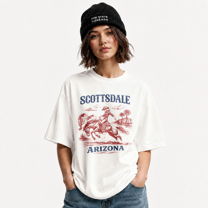 Arizona Scottsdale Cowboy Rodeo Retro Western Shirt