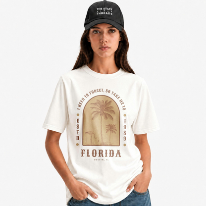 Florida Take Me To Destin Flamingo Palm Trees Shirt