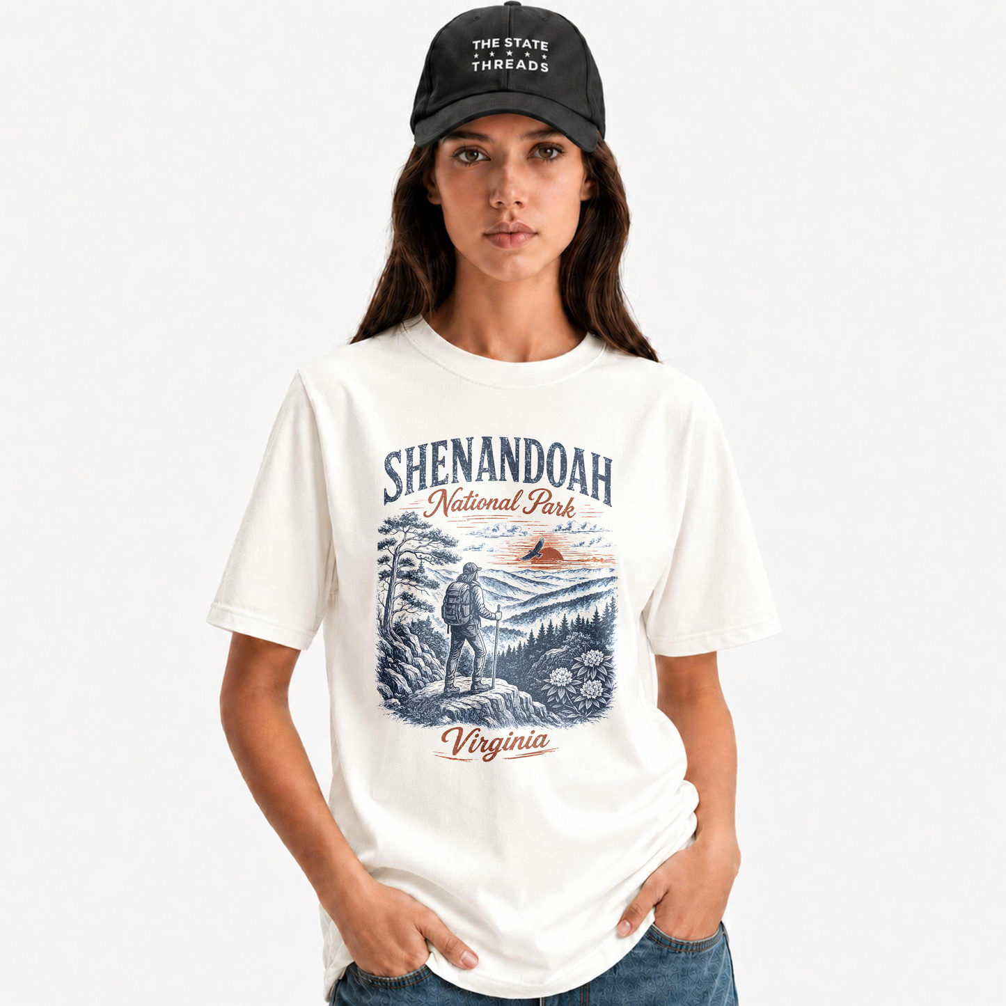 Shenandoah National Park Virginia Vintage Hiking Shirt