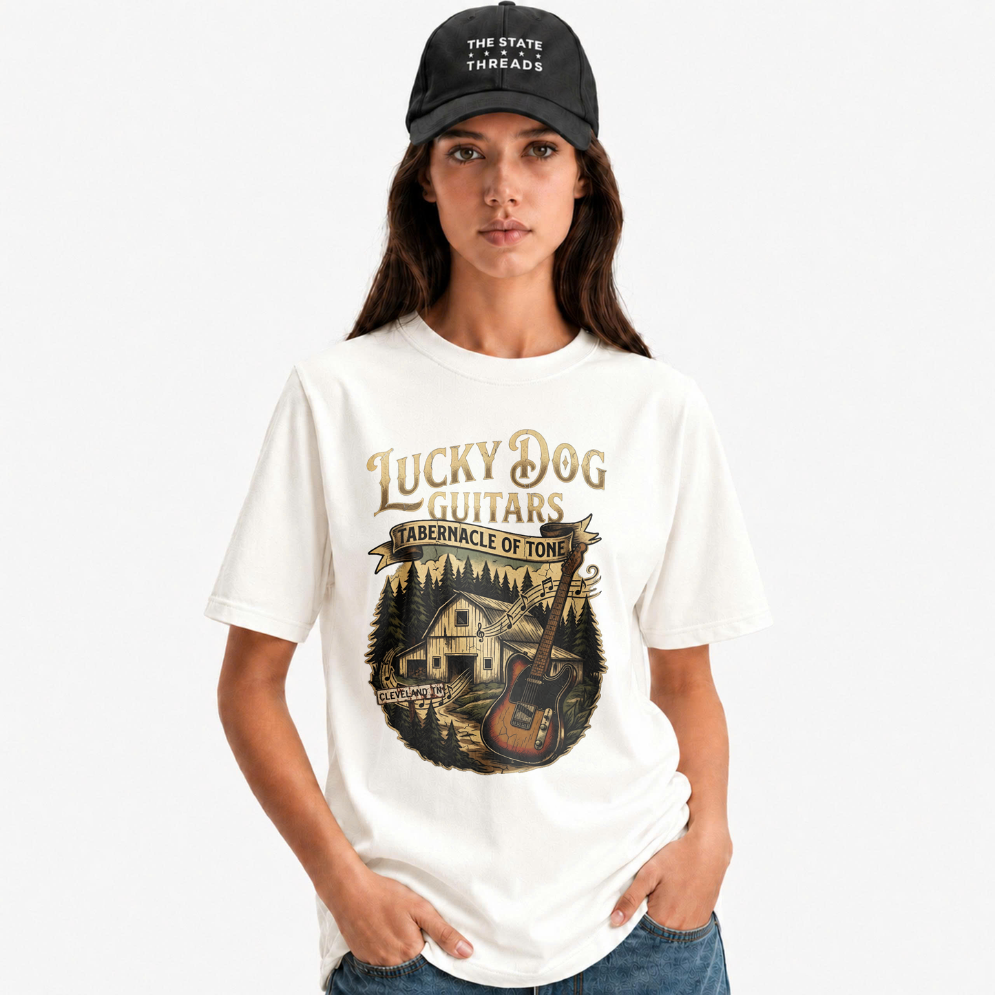 Tennessee Lucky Dog Guitars Vintage Country Barn Shirt