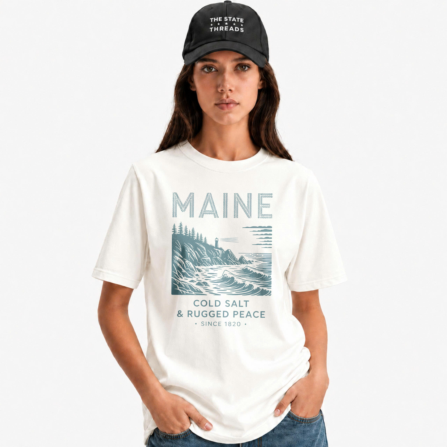 Maine Cold Salt Rugged Peace Vintage Shirt