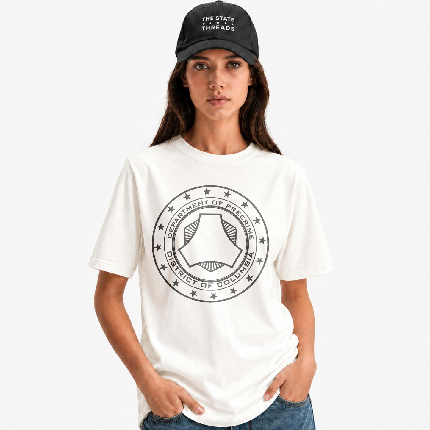 Department of Precrime District of Columbia Retro Sci-Fi Shirt