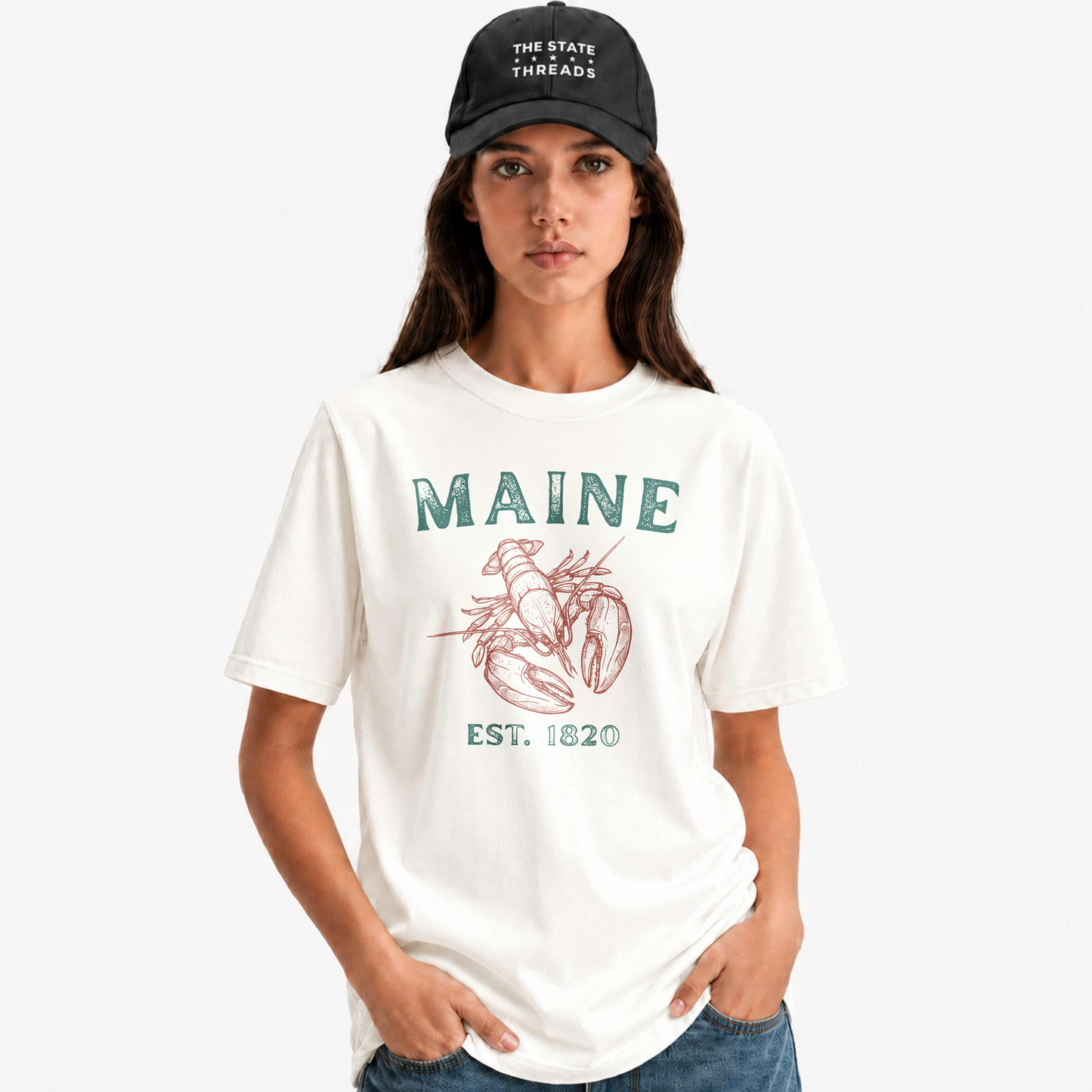 Maine Lobster Est 1820 Coastal Heritage Shirt
