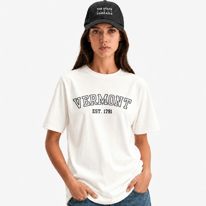 Vermont EST 1791 Varsity Style State Pride Shirt