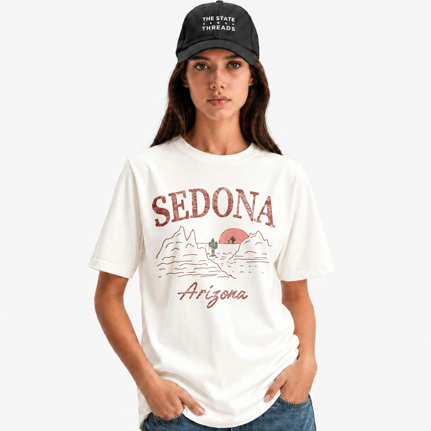 Sedona Arizona Red Rock Desert Sunset Vintage Shirt