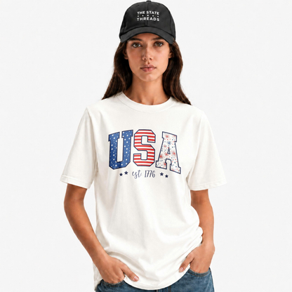 America Stars Stripes USA Est 1776 Shirt