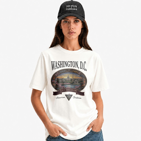 Washington DC Vintage City Discovery Skyline Shirt
