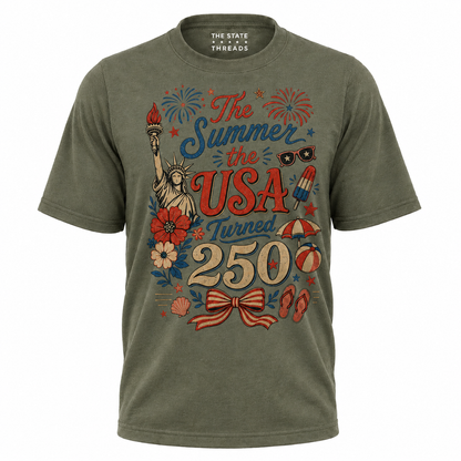 The Summer USA Turned 250 Patriotic Shirt