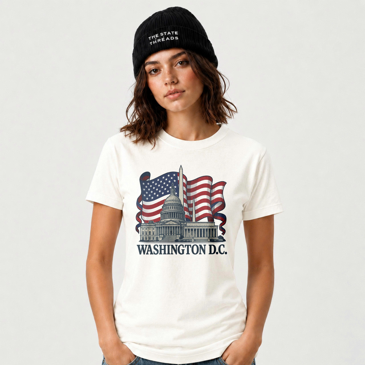 Washington D.C. Patriotic Capitol Flag Shirt