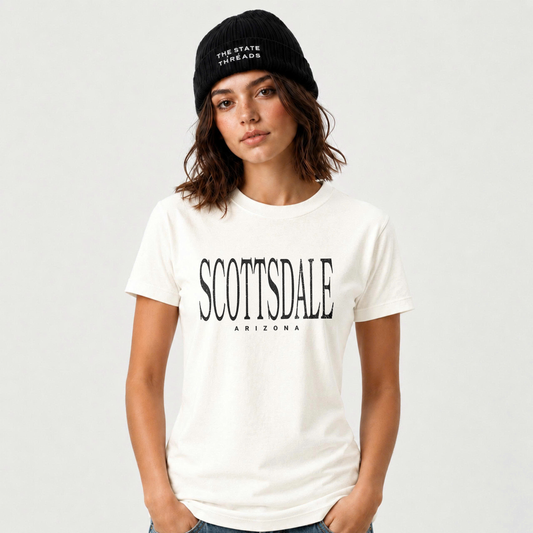 Scottsdale Arizona Retro College Font Shirt