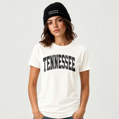 Tennessee Volunteer State Retro Graphic Casual Varsity Shirt
