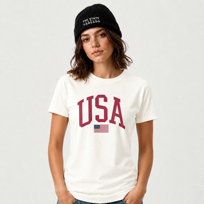 America Minimalist USA Flag Retro Patriotic Shirt