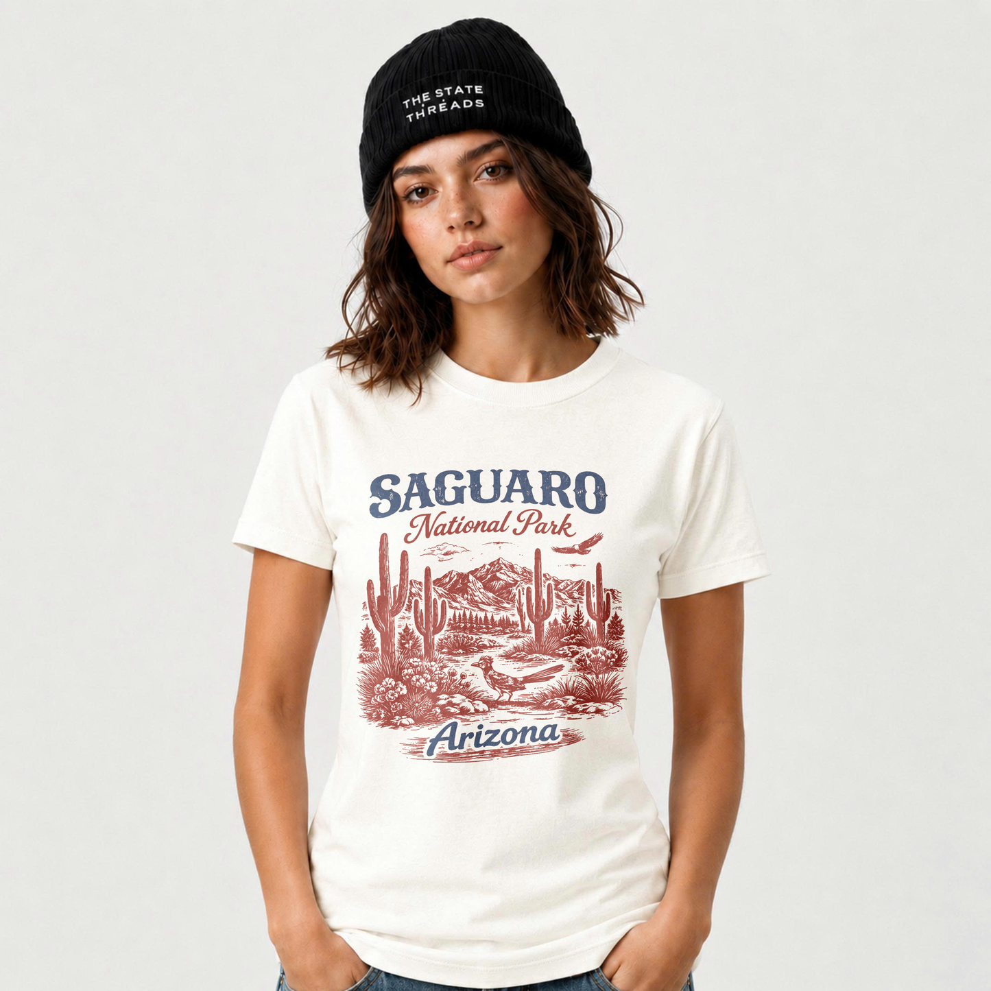 Arizona Saguaro National Park Vintage Cactus Shirt
