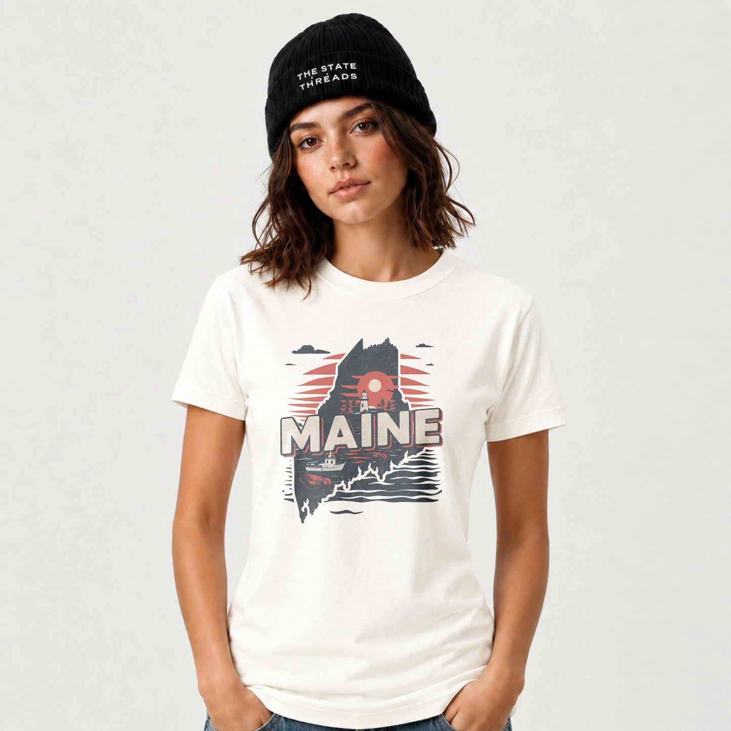 Maine Coastal Lighthouse State Pride Shirt