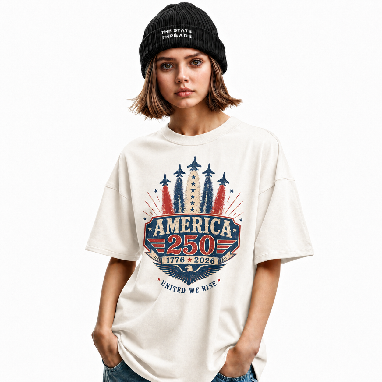 America 250 United We Rise 1776 2026 Shirt