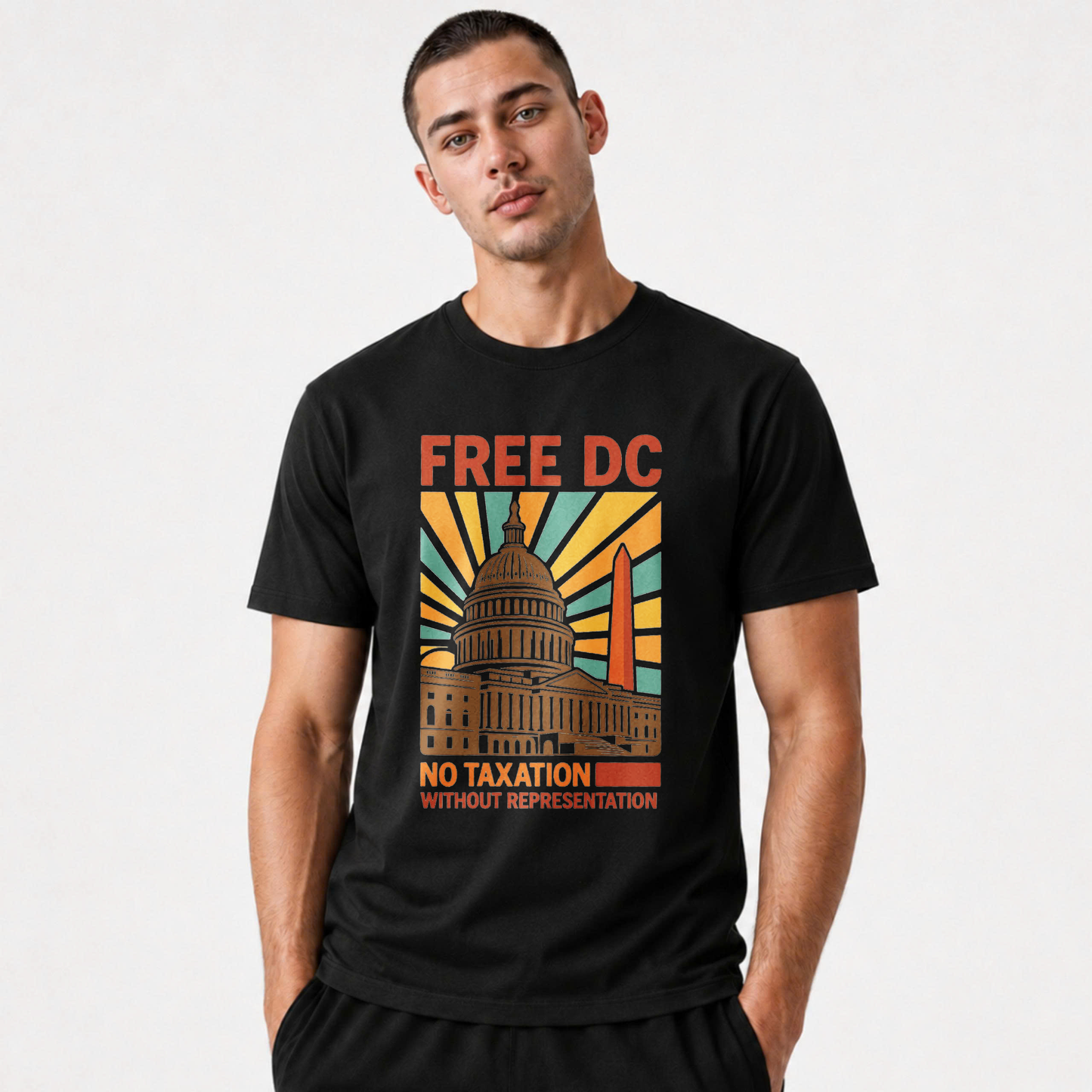 Washington DC Free DC Retro Political Shirt