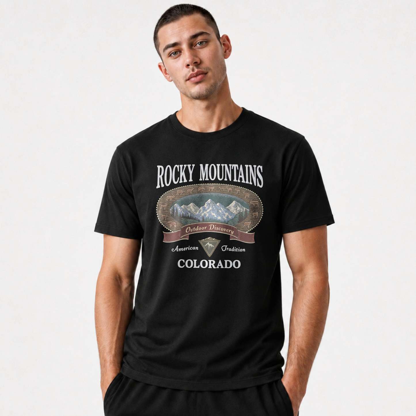 Colorado Rocky Mountains Outdoor Discovery Graphic Shirt