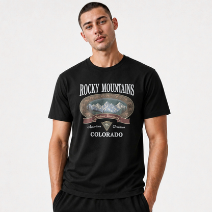 Colorado Rocky Mountains Outdoor Discovery Graphic Shirt