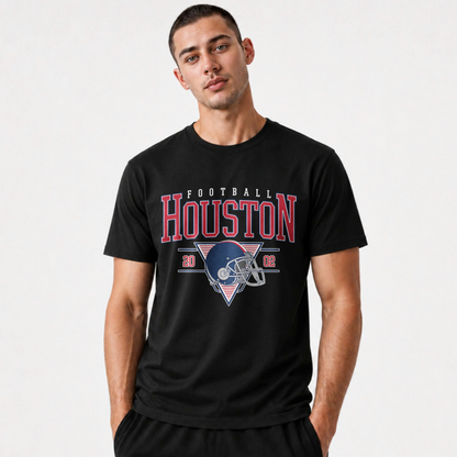 Houston Football Vintage Helmet Gameday Shirt