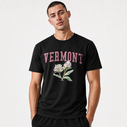 Vermont Red Clover State Flower Vintage Botanical Shirt
