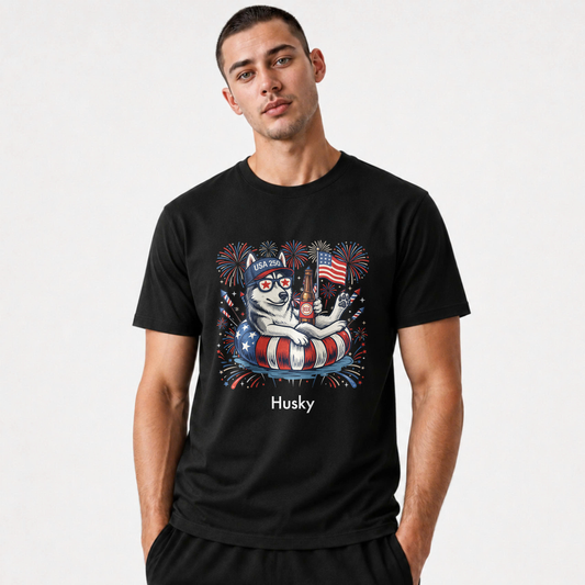 America 250 Patriotic Dogs July 4th Shirt