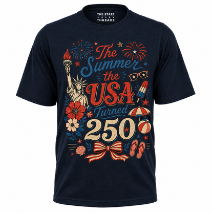 The Summer USA Turned 250 Patriotic Shirt