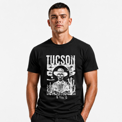 Arizona Tucson Cowboy Skull Retro Desert Western Shirt
