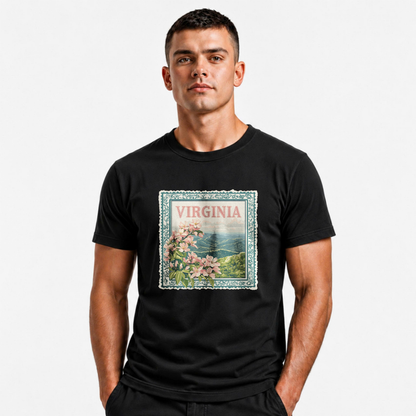 Virginia Floral Mountain Vista State Pride Shirt